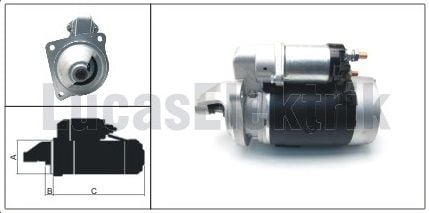 LUCAS 61924095  MARŞ MOTORU TÜRK TRAKTÖR  12V 3,5 KW 9 DİŞ