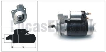 LUCAS 61924095  MARŞ MOTORU TÜRK TRAKTÖR  12V 3,5 KW 9 DİŞ