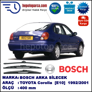 TOYOTA Corolla [E10; E11] 400 mm 05.1992-09.2001 BOSCH Arka Silecek