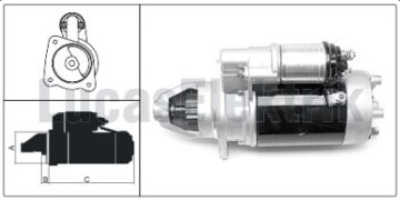 61924146 MARŞ MOTORU  BMC PROFESYONEL 24V 10 DİŞ