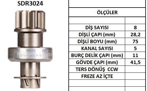 SDR3024  MARS DISLISI-8DIS SUZUKI CARRYMARUTI