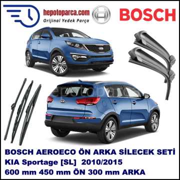 KIA Sportage [SL] 07,2010-,,, Bosch Aeroeco Ön ve Arka Silecek Takımı