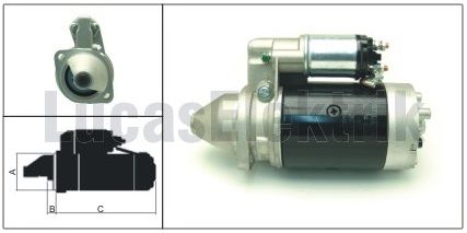 LUCAS 61924039 MARŞ MOTORU  PANCAR MOTOR  11 DİŞ 12 V
