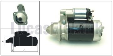 LUCAS 61924039 MARŞ MOTORU  PANCAR MOTOR  11 DİŞ 12 V