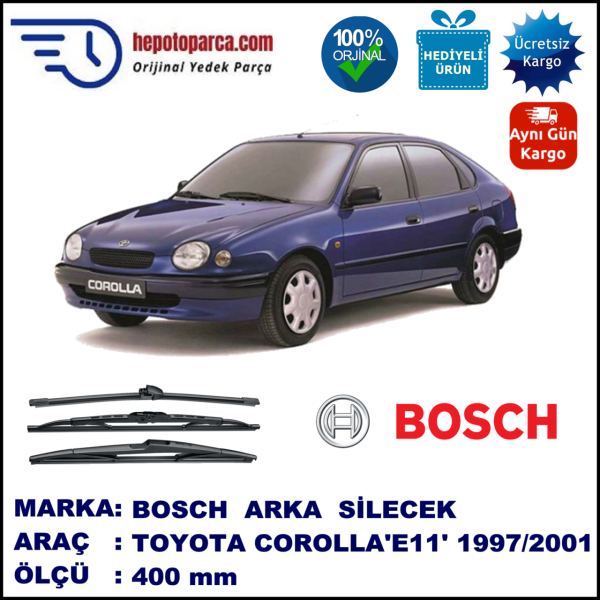 TOYOTA Corolla Liftback [E11] 400 mm 05.1997-11.2001 BOSCH Arka Silecek