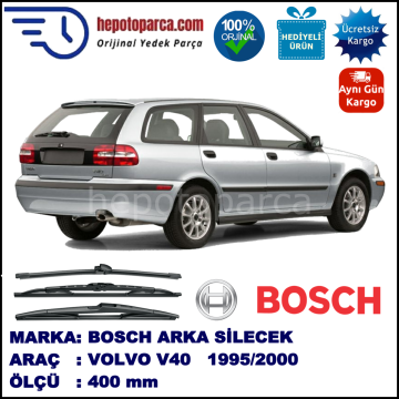 VOLVO V40 I  400 mm 01.1995-04.2000 BOSCH Arka Silecek