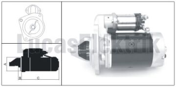 LUCAS 61924098 MARŞ MOTORU 12V 3,5 KW 9 DİŞ YM NEWHOLLAND