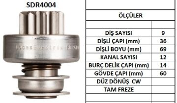 SDR4004  MARS DISLISI-9DIS NISSAN DATSUN PATR OL PICKUP,TERRANO - HITACHI - ISUZU