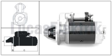 LUCAS 61924071 MARŞ MOTORU ANADOLU TERS DÖNÜŞ 12V 2,5 KW 9 DİŞ