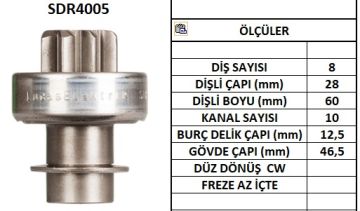 SDR4005  MARS DISLISI-8DIS  NISSAN DATSUN BLU EBIRD,LAUREL,PRAIRAE,STANZA,URVAN