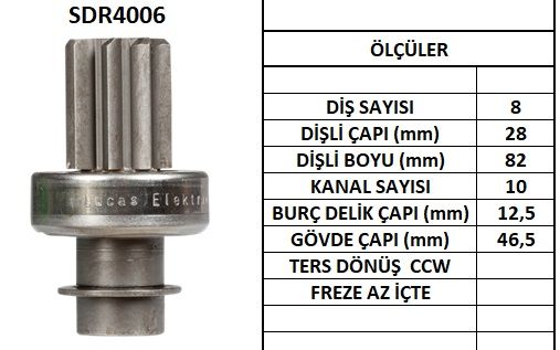 SDR4006  MARS DISLISI-8DIS NISSAN DATSUN - SU BARU