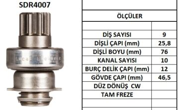SDR4007  MARS DISLISI-9DIS  VOLVO 240,260,340 ,360