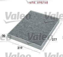 698768 KABİN FİLTRESİ PORSCHE/VW (CA) 7H0819631A 955572