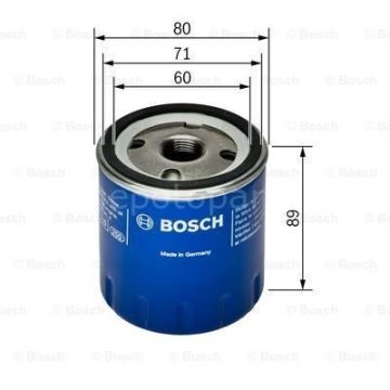RENAULT 21 2.0i 06.1990 - 12.1994 BOSCH YAĞ FİLTRESİ filitre