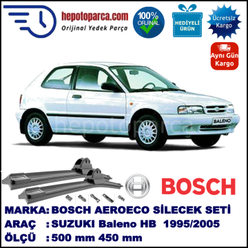 SUZUKI Baleno Hatchback  04.1995-09.2005, 500 / 450 mm. BOSCH AEROECO Aparatlı Muz Silecek