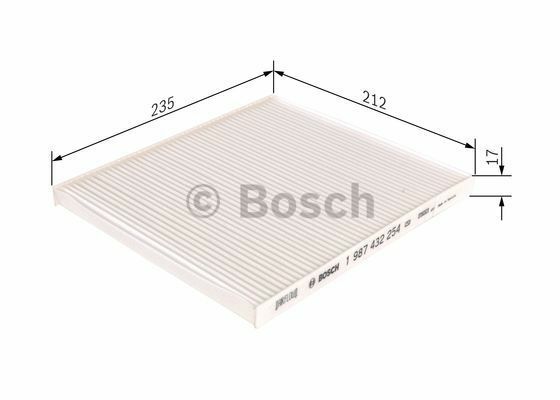 BOSCH_1987432254 Standart Polen Kabin Filtresi KIA filitre