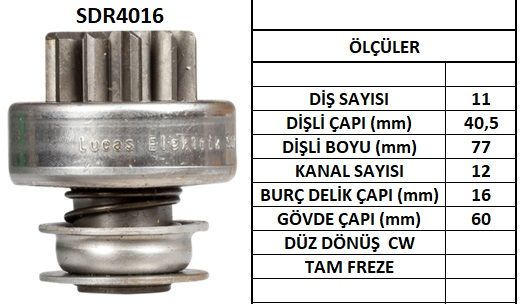 SDR4016  MARS DISLISI-11DIS NISSAN DATSUN ED3 3,FD6,FORKLIFT