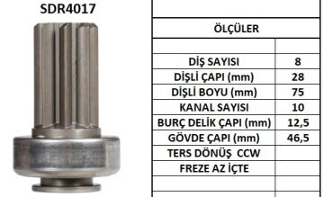 SDR4017  MARS DISLISI-8DIS INFINITI-NISSAN