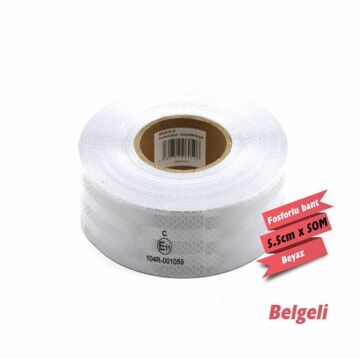 2406058 REFLEKTİF PETEKLİ FOSFOR 50M BEYAZ BELGELİ