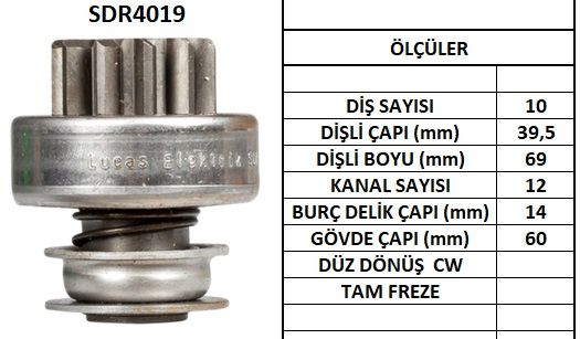 SDR4019  MARS DISLISI-10DIS NISSAN DATSUN ED3 0