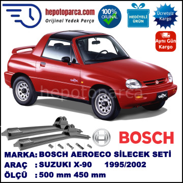 SUZUKI X-90  09.1995-..., 500 / 450 mm. BOSCH AEROECO Aparatlı Muz Silecek