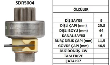 SDR5004  MARS DISLISI-9DIS SEAT IBIZA-MALAGA- DOGAN SLXTEMPRA - FIAT UNO,TIPO,PANDA