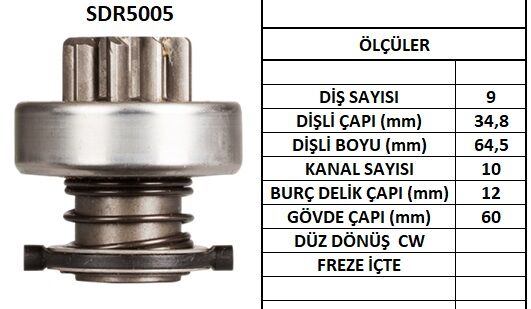 SDR5005  MARS DISLISI-9DIS FIAT DUCATO 2.5,2. 8 -IVECO DAILY2.8TD