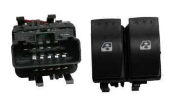 AN0451 ANAHTAR CAM  RENAULT CLIO II SOL SIYAH  SOKETLİ