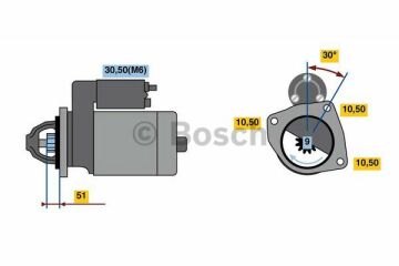 Marş  Motoru MERCEDES-BENZ MB-Serie; OF-Serie; OH-Serie; 15t L-Serie; OHL-Serie; O-Serie; 5t-Serie; 13t L-Serie; 9t-Serie; O 371-Serie MB A3441517401; MB 34415