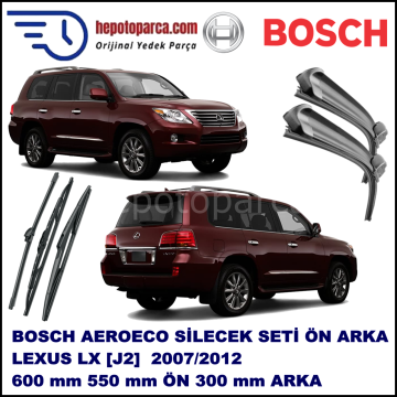 LEXUS LX [J2] 11,2007-01,2012 Bosch Aeroeco Ön ve Arka Silecek Takımı