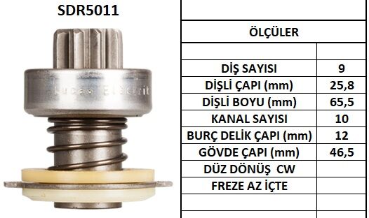 SDR5011  MARS DISLISI-9DIS BMW 320,323I,520,5 25,528FIAT REGATA D,RITMO D