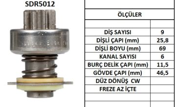 SDR5012  MARS DISLISI-9DIS FIAT PANDA,RITMO-S EAT-AUTOBIANCHI