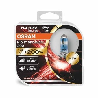 64193 NB 12V H4 %200 FAZLA IŞIK 150M %20 BEYAZ  IŞIK