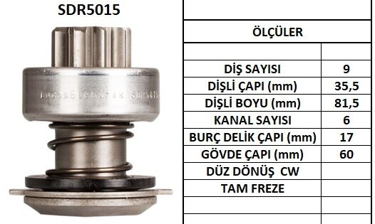 SDR5015  MARS DISLISI-9DIS FIAT IVECO 40,50,5 5 MAKO TIP FIAT ALLISFIAT 450,480 TRAKTOR