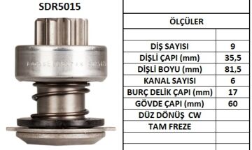 SDR5015  MARS DISLISI-9DIS FIAT IVECO 40,50,5 5 MAKO TIP FIAT ALLISFIAT 450,480 TRAKTOR
