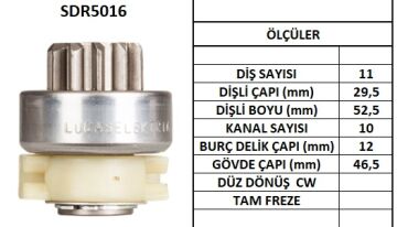 SDR5016  MARS DISLISI-11DIS FIAT CROMA 2.0,PA NDA D,TEMPRA,TIPO,UNO