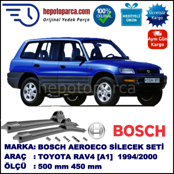 TOYOTA RAV4 [A1] 04.1994-08.2000, 500 / 450 mm. BOSCH AEROECO Aparatlı Muz Silecek