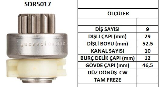 SDR5017  MARS DISLISI-9DIS BMW 318I,324D,524D -LANCIA K 2.0,2.4TD