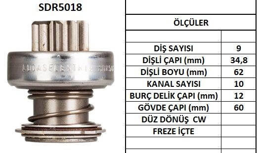 SDR5018  MARS DISLISI-9DIS FIAT CROMA D,TD -  LANCIA D,TD