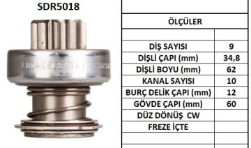 SDR5018  MARS DISLISI-9DIS FIAT CROMA D,TD -  LANCIA D,TD