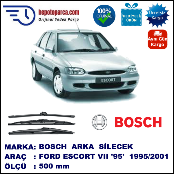 FORD Escort VII [95] 500 mm 01.1995-09.2001 BOSCH Arka Silecek