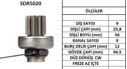 SDR5020  MARS DISLISI-9DIS LAND ROVER DEFENDE R 110,90 3.9L RANGEROVER