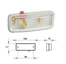 YD-D-0079 PL-103.012 İÇ AYDINLATMA LAMBA ŞEFFAF LE KUMNDA+KROM