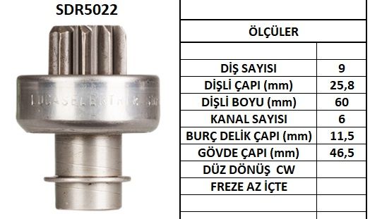 SDR5022  MARS DISLISI-9DIS SEAT AROSA 1.0,1.4 L,CORDOBA 1.0,IBIZA II 1.0,1.4L - VW LUPO 1.0,1.4,POLO 1.0,1.4L