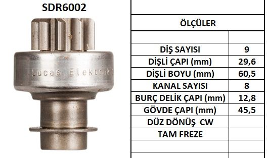 SDR6002  MARS DISLISI-9DIS MAZDA 323-NISSAN D ATSUN -MITSUBISHI