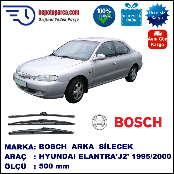 HYUNDAI Elantra [J2] 500 mm 05.1995-09.2000 BOSCH Arka Silecek