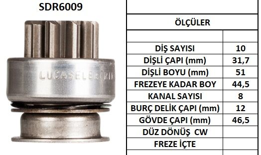 SDR6009  MARS DISLISI-10DIS MAZDA 626 2.0 - N ISSAN DATSUN-FORD
