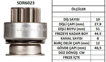 SDR6023  MARS DISLISI-10DIS MITSUBISHI CHEROK EE JEEP 6E