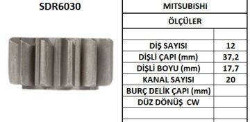 SDR6030  MARS DISLISI-12DIS MITSUBISHI CANTER