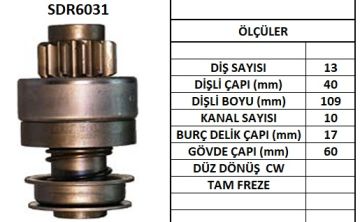SDR6031  MARS DISLISI-13DIS  FORD-MITSUBISHI